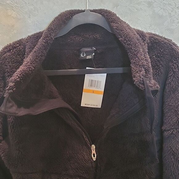 Spyder Black Bailey Sherpa ZipperJacket Size Small, NWT - Picture 5 of 8